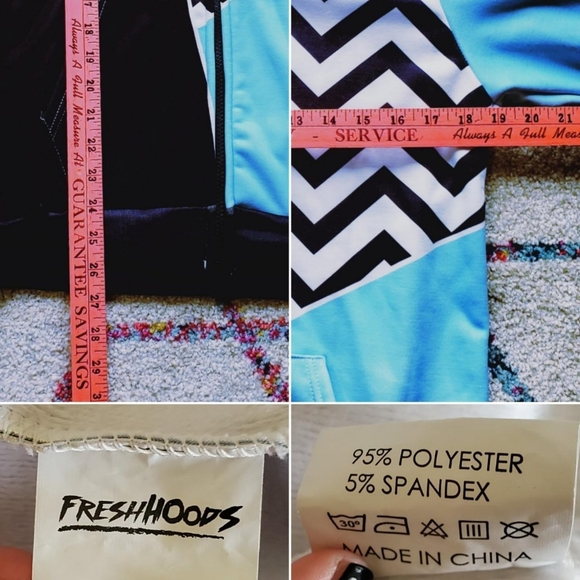 Pastel Colorblock Hoodie - Picture 3 of 4